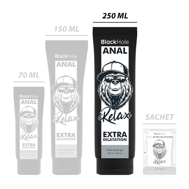 Blakc Hole™ - Vesipohjainen geeli anaalin laajentamiseen 250ml