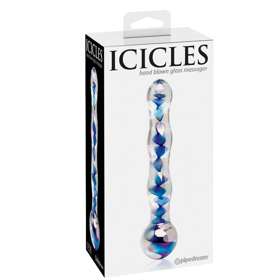 ICICLES NUMBER 8 HAND BLOWN GLASS MASSAGER