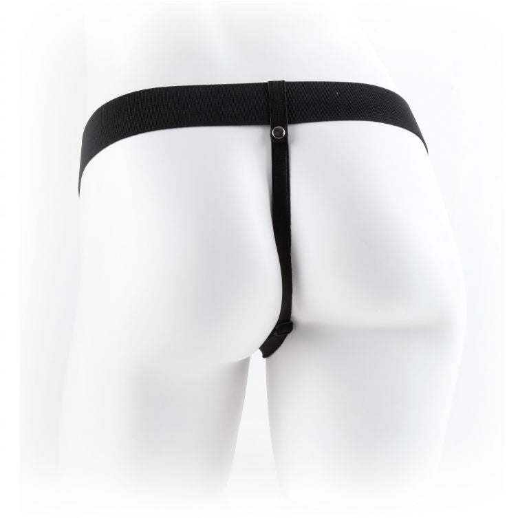 FETISH FANTASY SERIES 9" HOLLOW STRAP-ON WITH BALLS 22.9CM FLESH