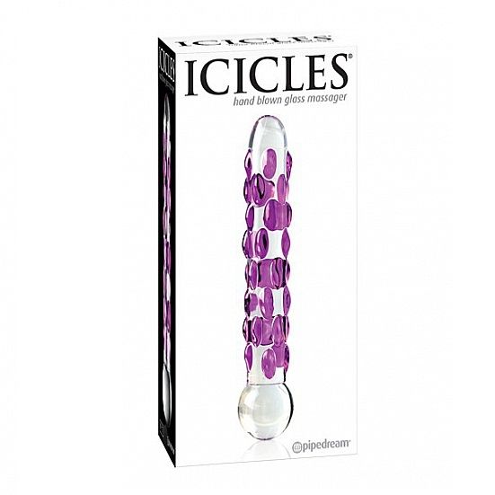 ICICLES NUMBER 07 HAND BLOWN GLASS MASSAGER