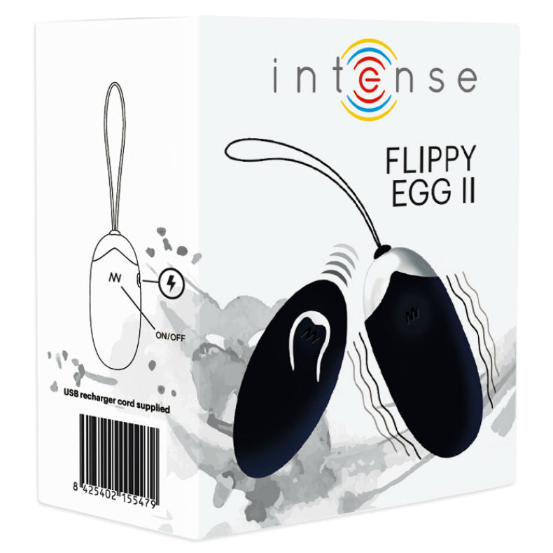 Intense Flippy II - Munavibraattori kaukosäätimellä Musta