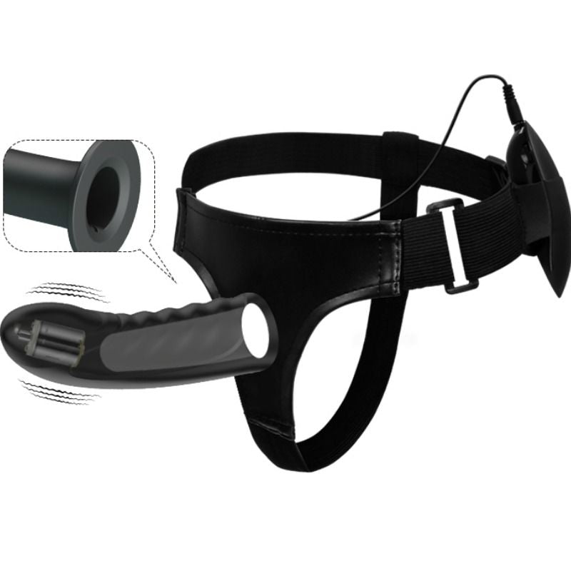 PRETTY LOVE MARVIN VIBRATING STRAP ON AND HOLLOW DILDO