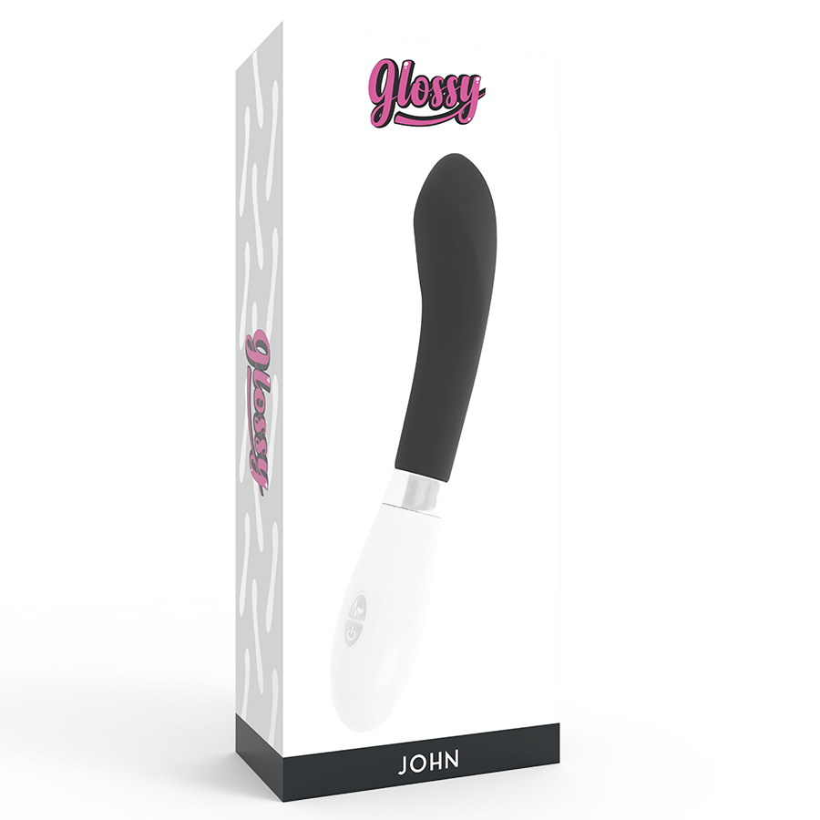 GLOSSY JOHN VIBRATOR BLACK
