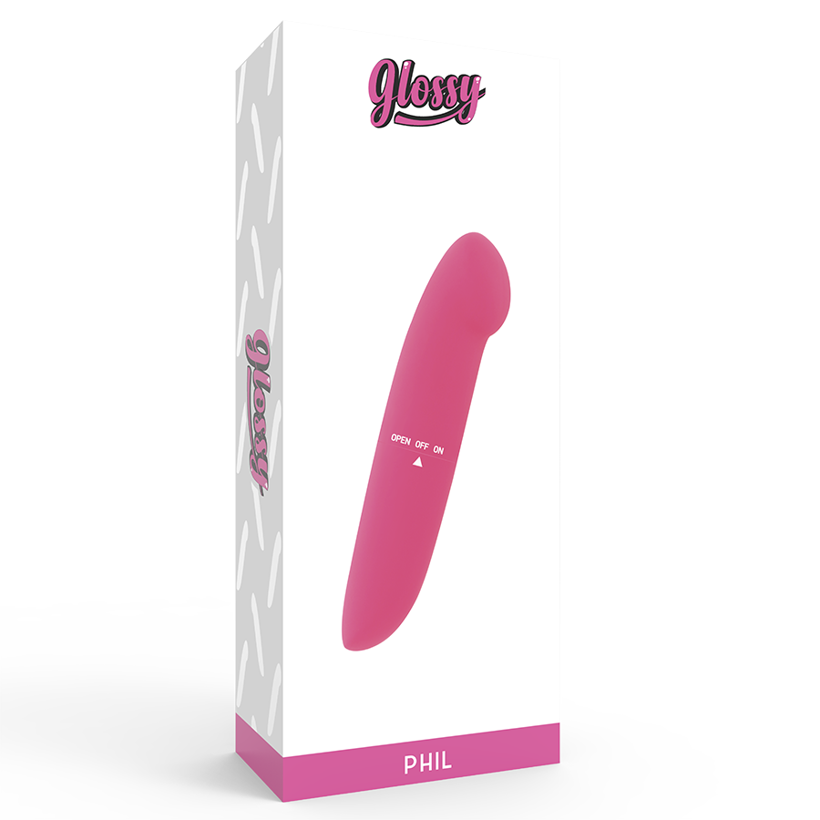 GLOSSY PHIL VIBRATOR PINK