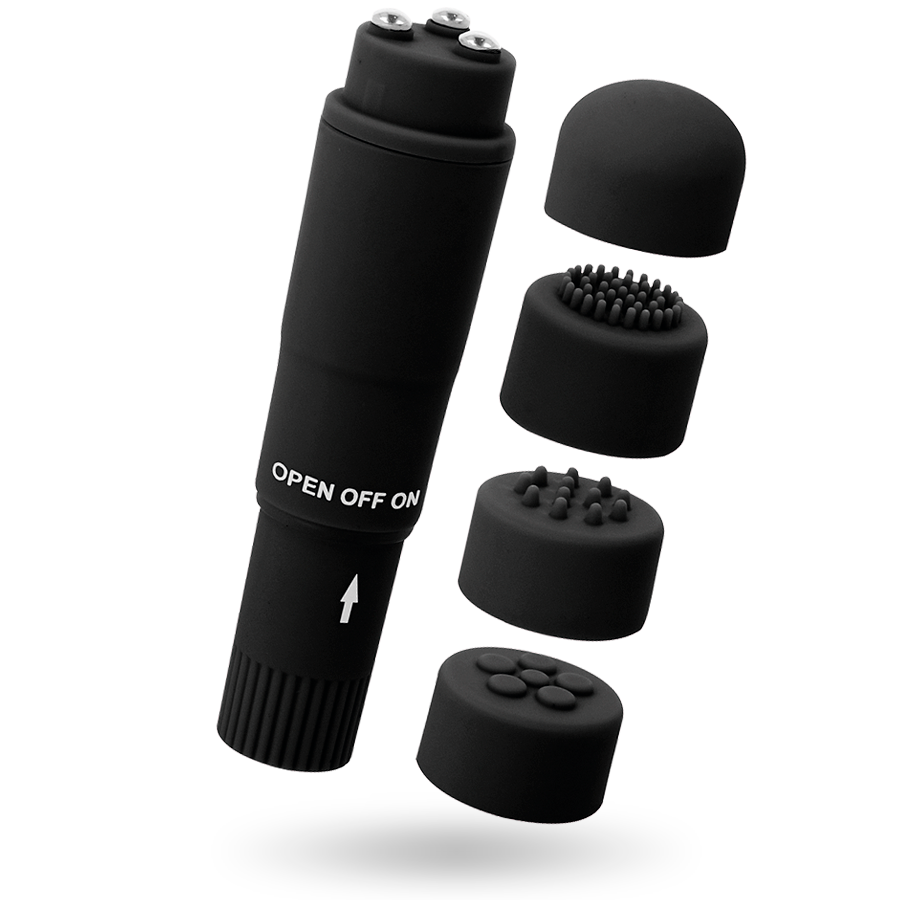 GLOSSY KURT POCKET MASSAGER BLACK