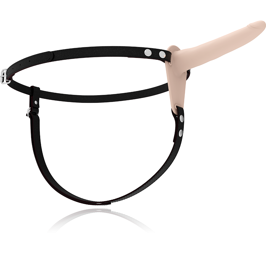 FETISH SUBMISSIVE SILICONE STRAP-ON FLESH 15CM