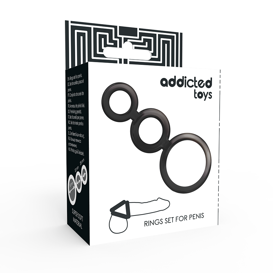 Addicted Toys Rengas setti penikselle - Savu