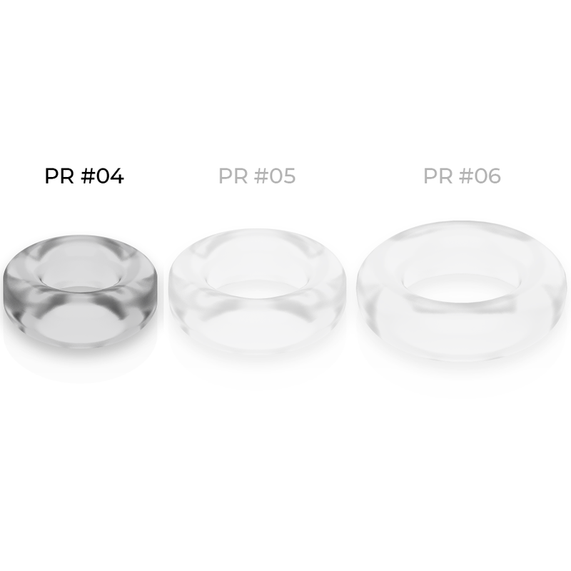 POWERING- SUPER FLEXIBLE AND RESISTANT PENIS RING 3.8CM PR04 CLEAR