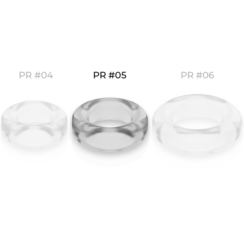 POWERING- SUPER FLEXIBLE AND RESISTANT PENIS RING 4.8CM PR05 CLEAR