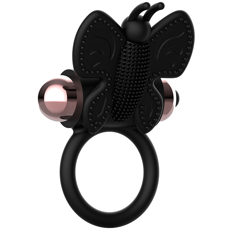 COQUETTE CHIC DESIRE COCK RING BUTTERFLY WITH VIBRATOR BLACK/ GOLD