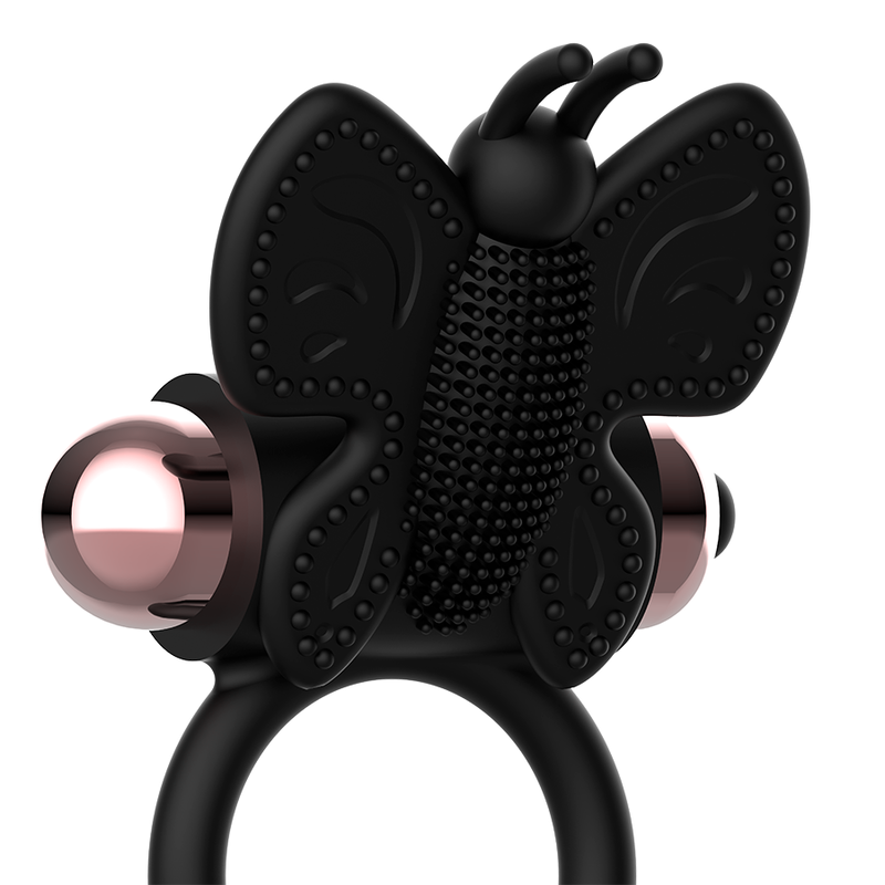 COQUETTE CHIC DESIRE COCK RING BUTTERFLY WITH VIBRATOR BLACK/ GOLD