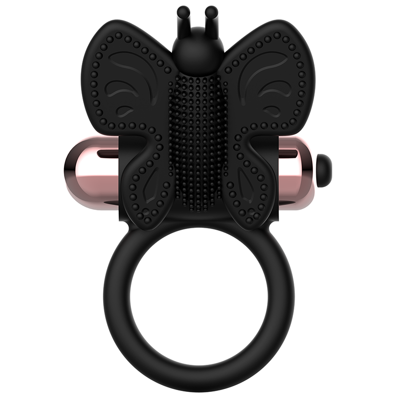 COQUETTE CHIC DESIRE COCK RING BUTTERFLY WITH VIBRATOR BLACK/ GOLD