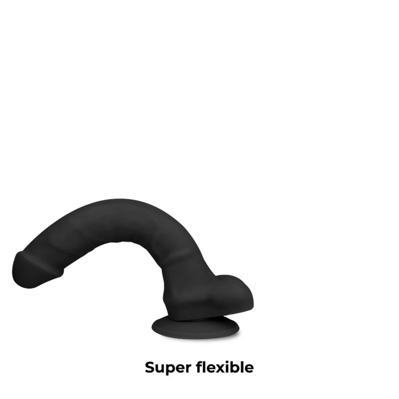 COCK MILLER HARNESS + SILICONE DENSITY ARTICULABLE COCKSIL BLACK 24 CM