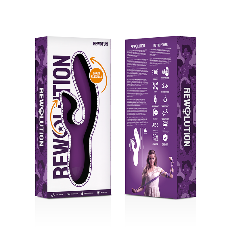 Rewolution - Rewofun Flexible Vibrator with Rabbit