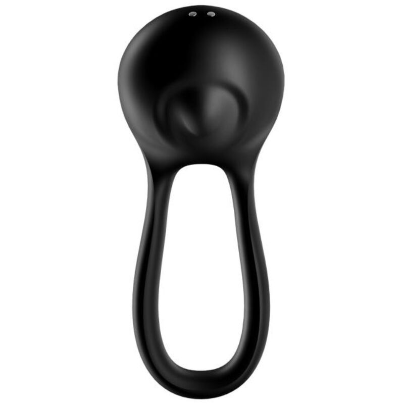 SATISFYER - MAJESTIC DUO RING VIBRATOR BLACK