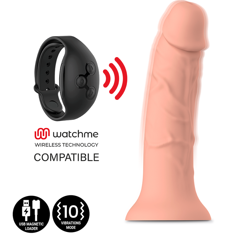 Mythology - Asher Original Dildo S - Vibraattori - Watchme Wireless yhteensopiva