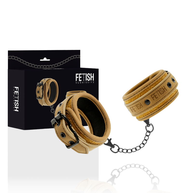 FETISH SUBMISSIVE ORIGIN HANDCUFFS VEGAN LEATHER