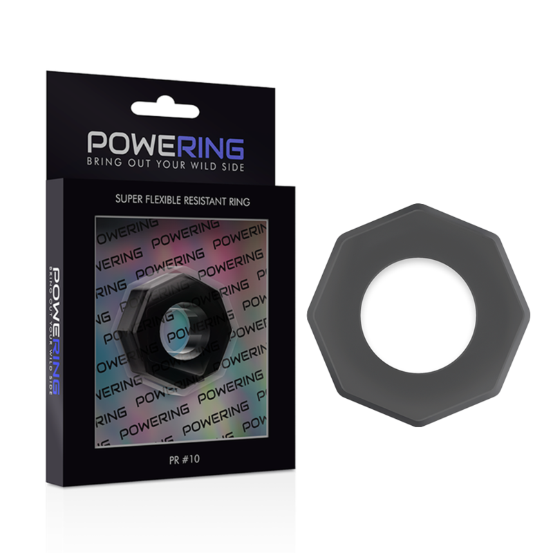 Powering - super Flesxible and Resistant Penis Ring 5cm Pr10 Black