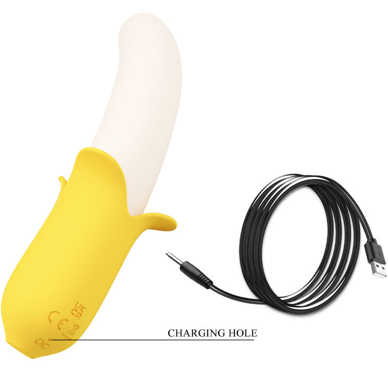 Pretty Love - Banana Geek Super Power 7 Vibration Settings Up&Down Silicone