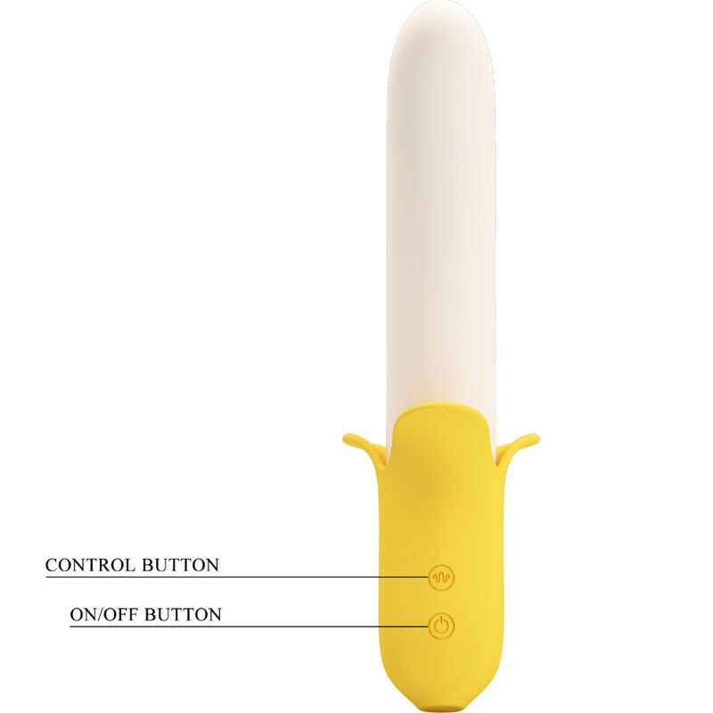 Pretty Love - Banana Geek Super Power 7 Vibration Settings Up&Down Silicone