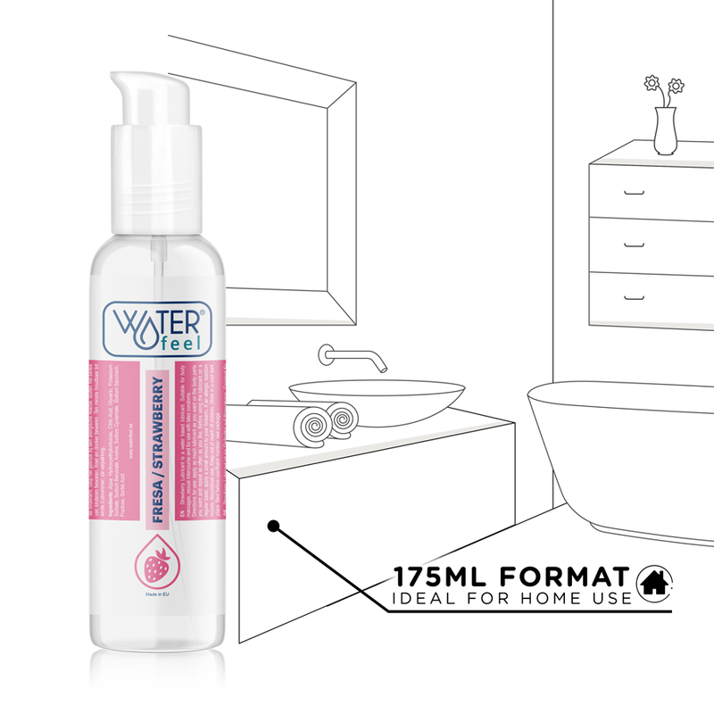 Waterfeel - Strawberry Water Based Lubricant 175ml