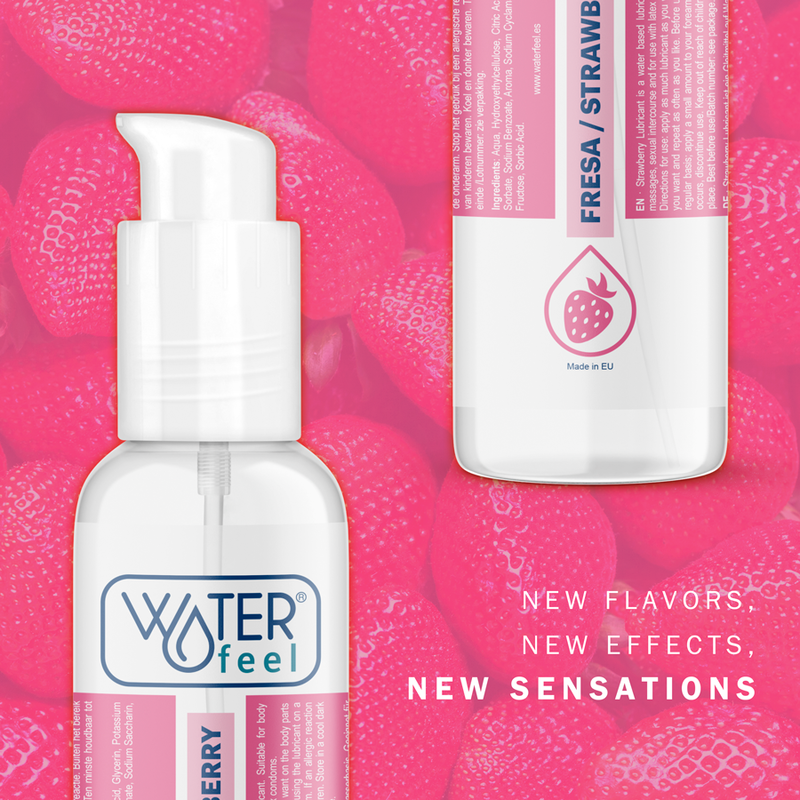 Waterfeel - Strawberry Water Based Lubricant 175ml