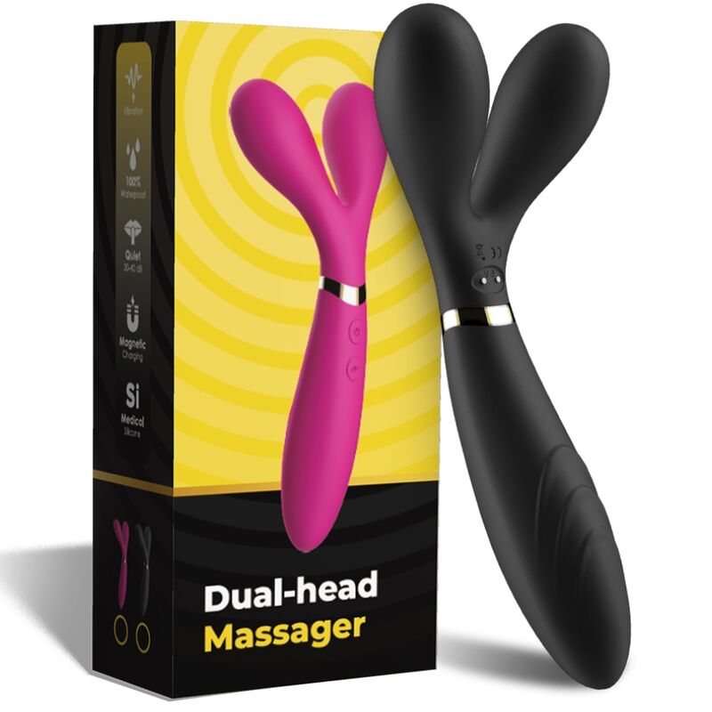 Armony - Y-Wand Massager & Vibrator Double Head Black