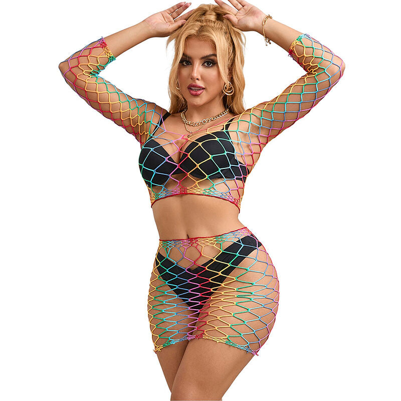 Subblime - 952440 2-Piece Fishnet Bodystocking One size