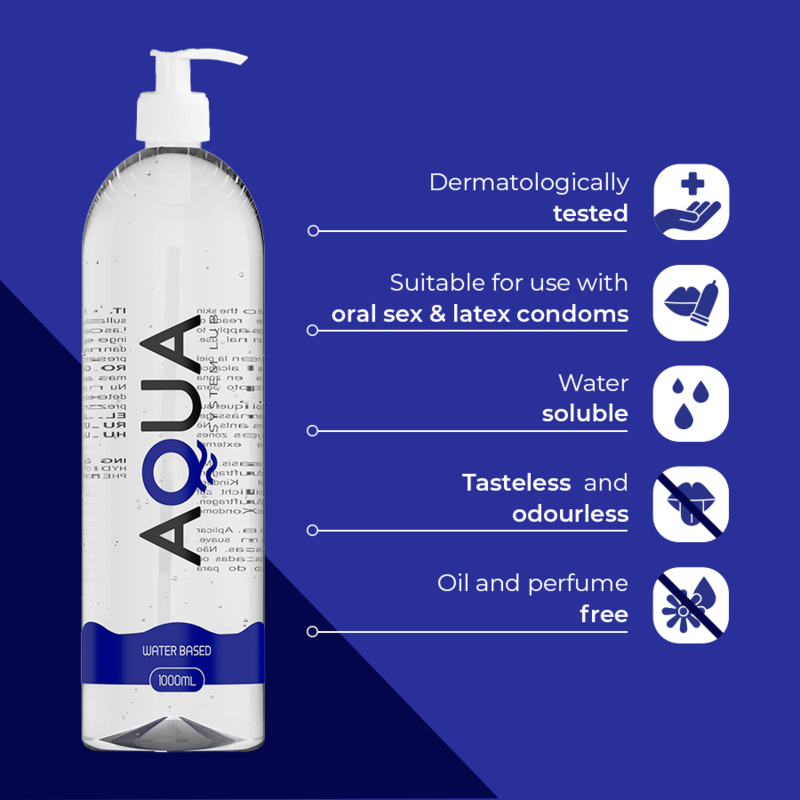 Aqua Quality - Vesipohjainen Liukuvoide 1000 ml