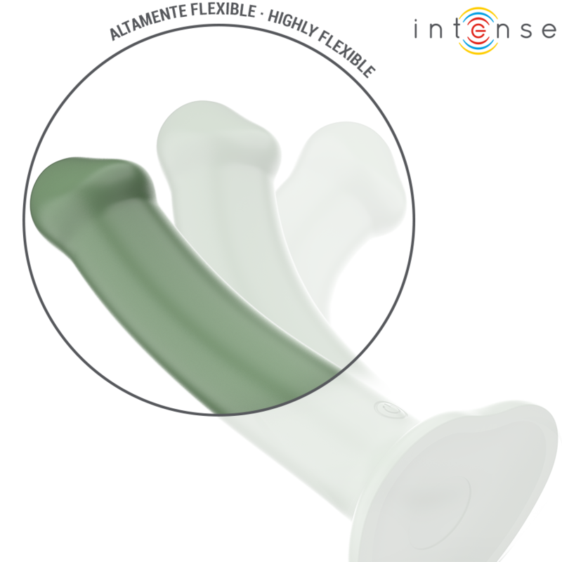 Intense - Becca VIbrator WIth Suction Cup 10 Vibrations Green Remote Control
