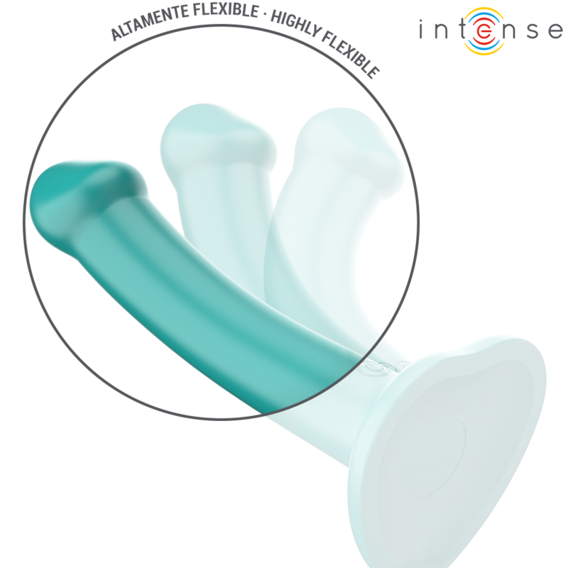Intense - Katie Vibrator With Suction Cup 10 Vibrations Blue Remote Control