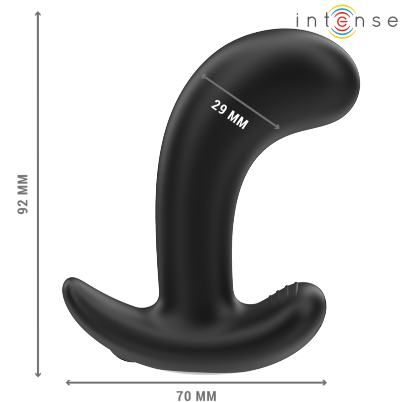 Intense - Chandler Anal Plug 10 Vibraitons Black Remote Control