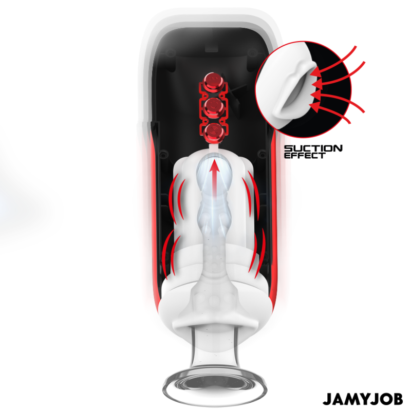 Jamyjob - Blaze Automatic Mouth Masturbator 5 Suction and VIbration Modes