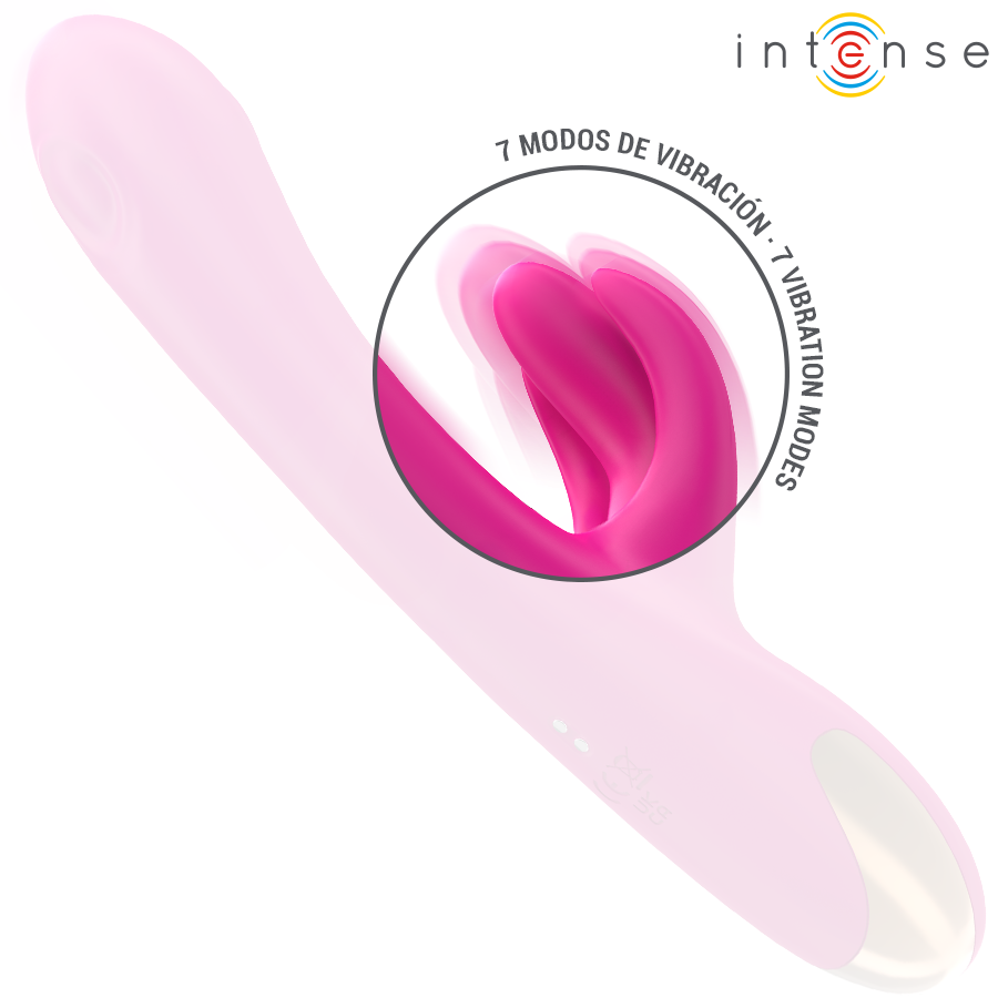 Intense - Britney Monitoiminen Jänisvibraattori 23cm Vaaleanpunainen