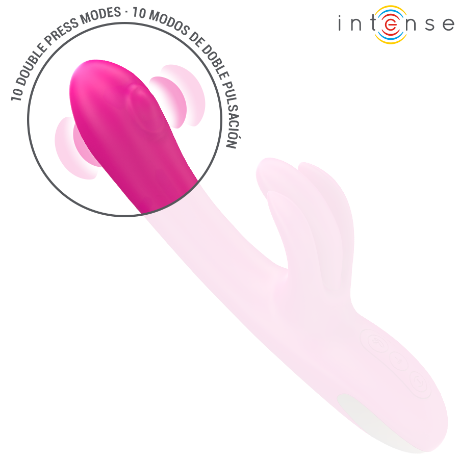 Intense - Britney Monitoiminen Jänisvibraattori 23cm Vaaleanpunainen