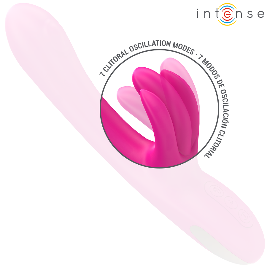 Intense - Britney Monitoiminen Jänisvibraattori 23cm Vaaleanpunainen