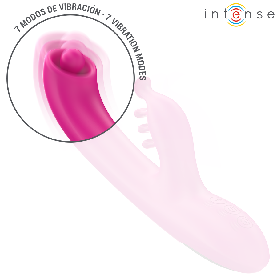 Intense - Christina Monitoiminen Jänisvibraattori 22.5cm vaaleanpunainen