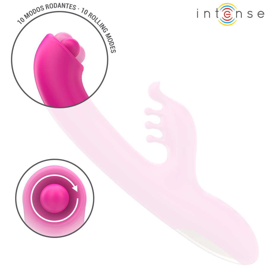 Intense - Christina Monitoiminen Jänisvibraattori 22.5cm vaaleanpunainen
