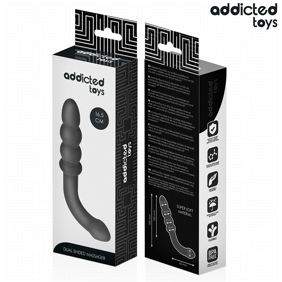 Addicted Toys - Tupla Anaalihieroja Silikoni 16.5cm