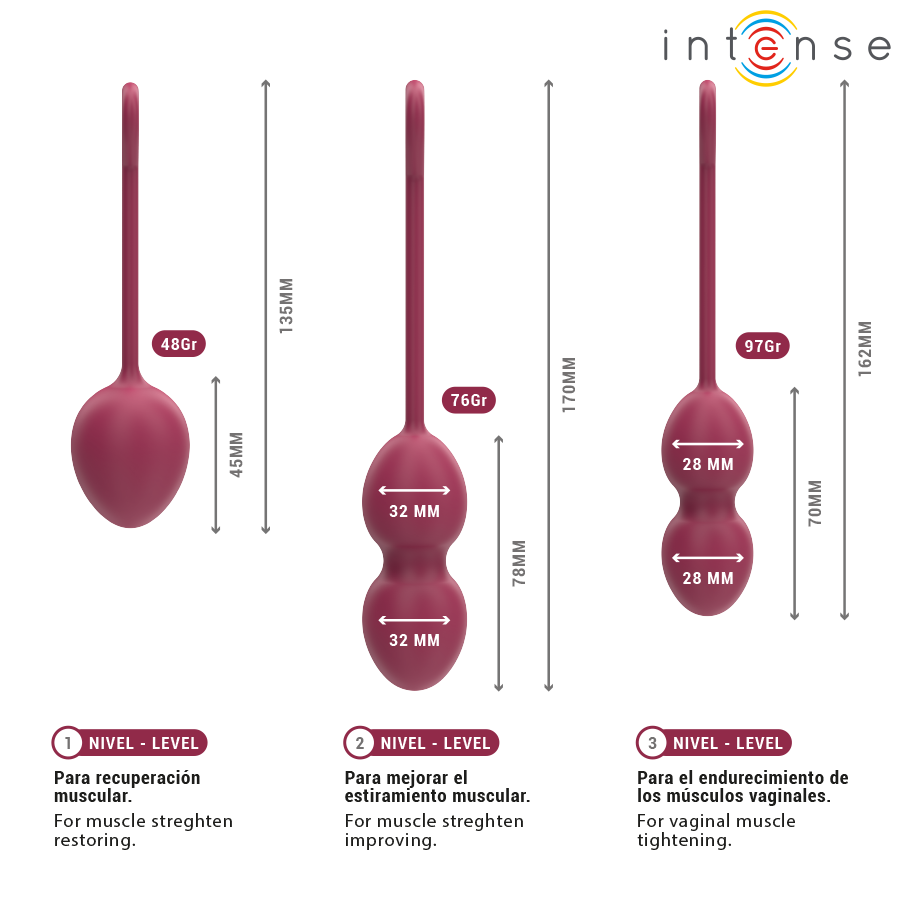 Intense - Charli Kegel Ball Kit Violet