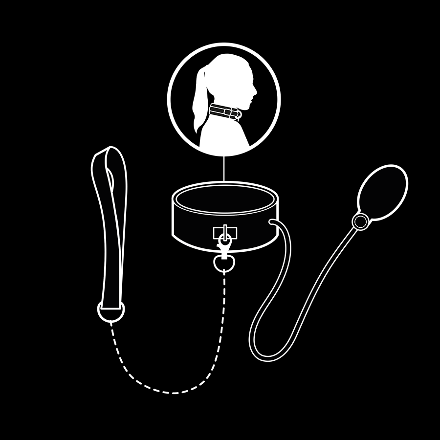 Fetish Submissive Bondage - Pumpattava Kuristuspanta Ketjulla