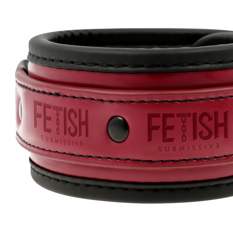 FETISH SUBMISSIVE DARK ROOM ANKLE CUFFS VEGAN LEATHER