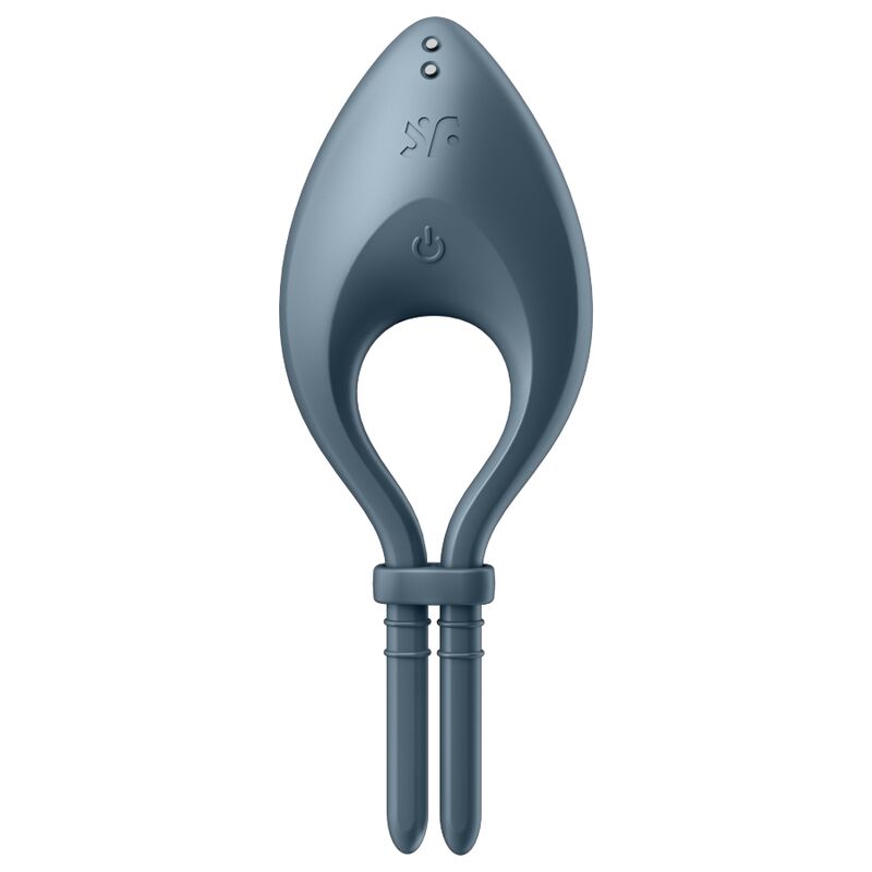 SATISFYER BULLSEYE RING VIBRATOR APP - GREY