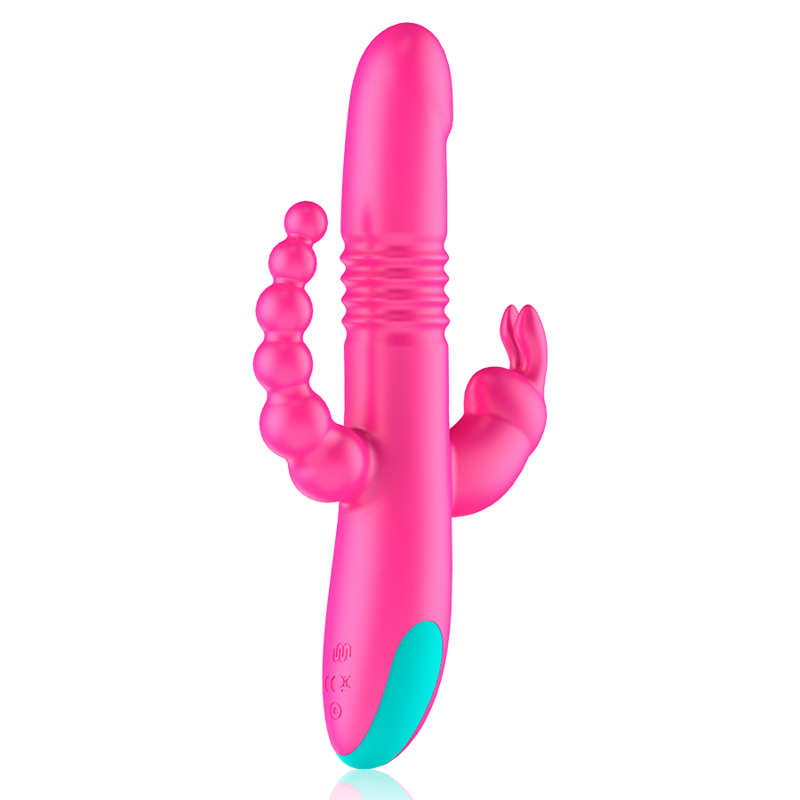 HAPPY LOKY™ - DONALD TRIPLE STIMULATION: ANAL, G-SPOT & CLITORAL WATCHME WIRELESS TECHNOLOGY COMPATIBLE