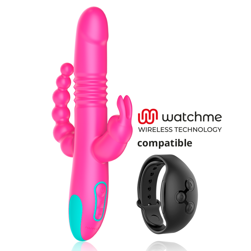 HAPPY LOKY™ - DONALD TRIPLE STIMULATION: ANAL, G-SPOT & CLITORAL WATCHME WIRELESS TECHNOLOGY COMPATIBLE
