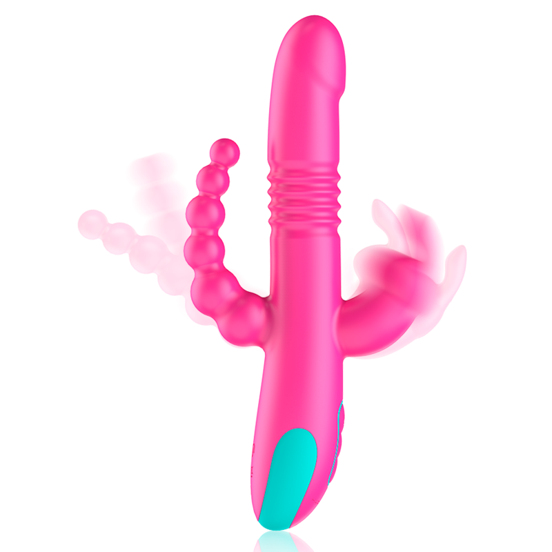 HAPPY LOKY™ - DONALD TRIPLE STIMULATION: ANAL, G-SPOT & CLITORAL WATCHME WIRELESS TECHNOLOGY COMPATIBLE