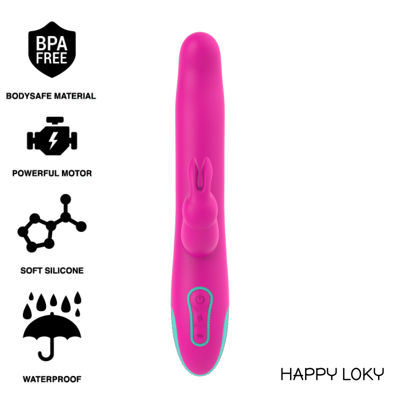 HAPPY LOKY™ - PLUTO RABBIT VIBRATOR & ROTATOR WATCHME WIRELESS TECHNOLOGY COMPATIBLE
