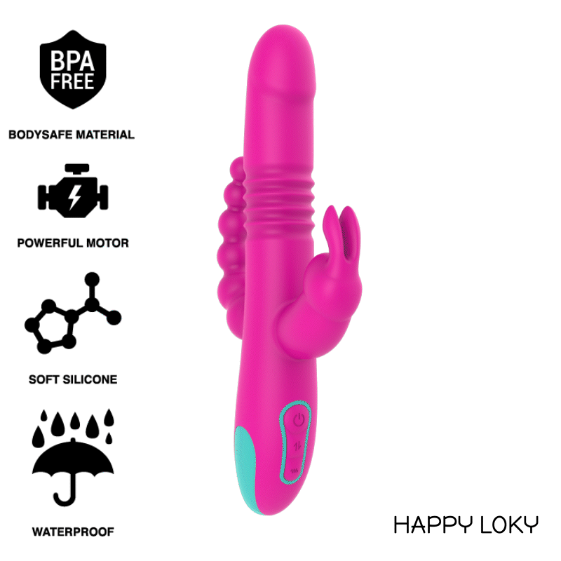 HAPPY LOKY™ - DONALD TRIPLE STIMULATION: ANAL, G-SPOT & CLITORAL WATCHME WIRELESS TECHNOLOGY COMPATIBLE