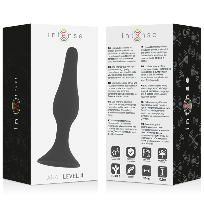 INTENSE ANAL LEVEL 4 15.5CM BLACK