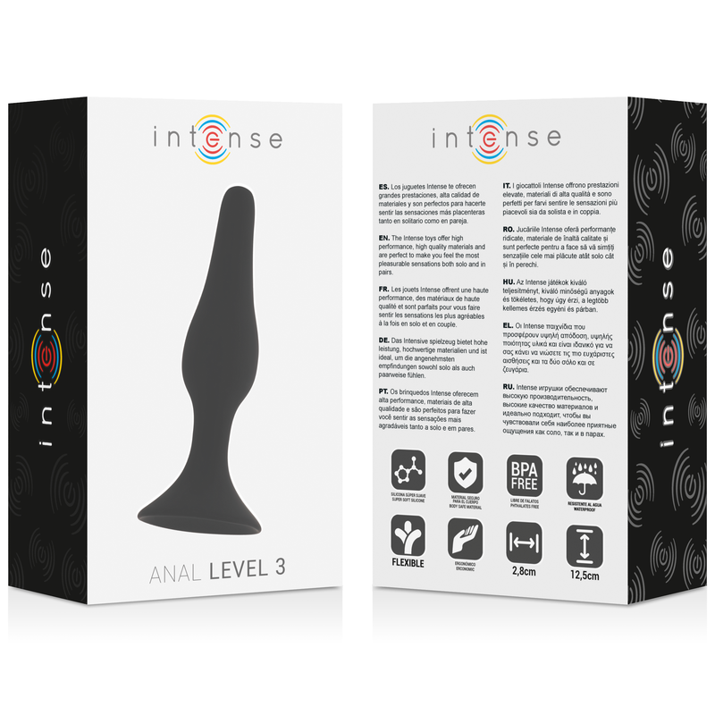 INTENSE ANAL LEVEL 3 12.5CM BLACK
